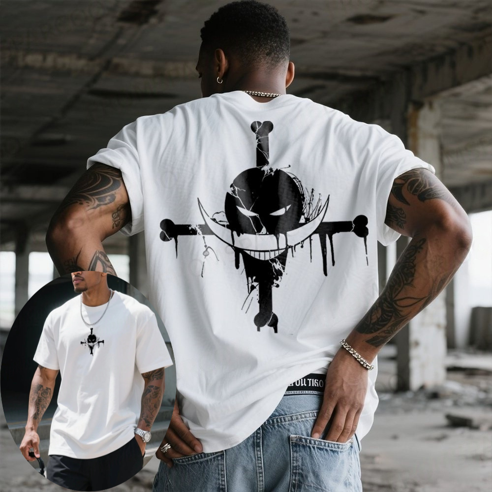 Summer Clothing For Baby Boy - One Piece Summer Men's T-shirt Anime