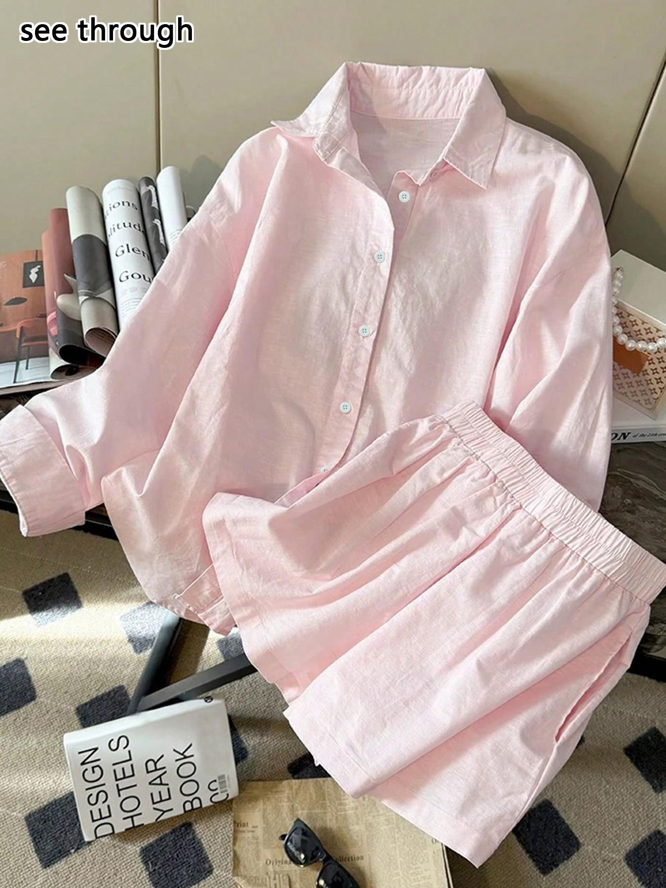 Off Shoulder Blouse - Women's Loose Fit Collar Cardigan Elastic