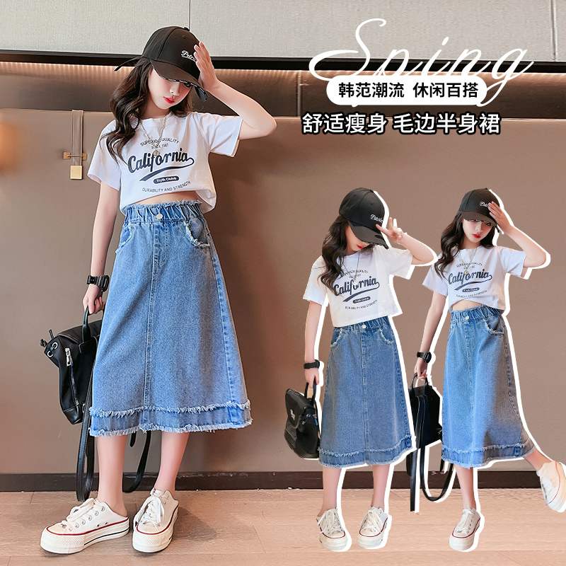 Summer Clothing For Teen Girls - School Girls Denim Skirt Spring Summer