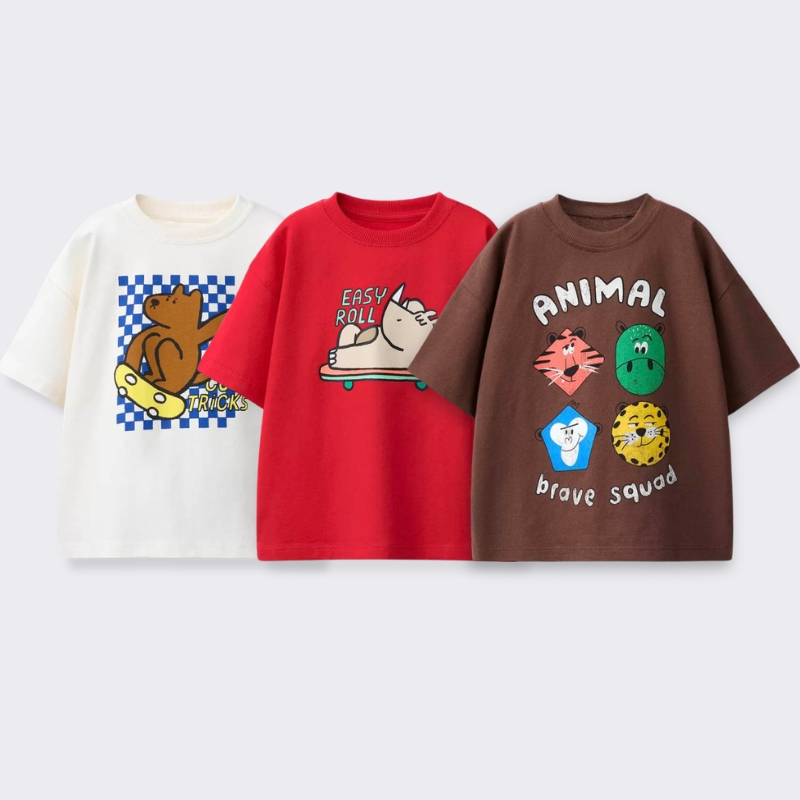 Summer Clothing For Baby Boy - Printed Cartoon T-shirt For Kids Clothing