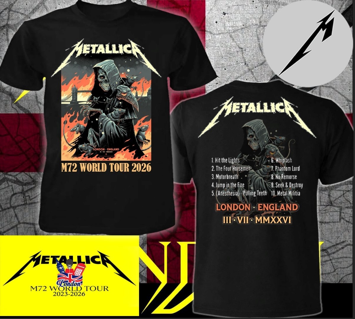 Summer Clothing London - Metallica M72 World Tour 2026 London