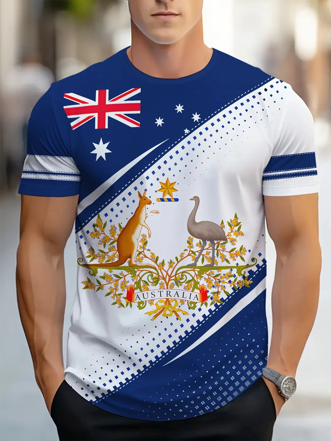Summer Clothing Australia - Men's T-Shirts Australia Graphic Kid T