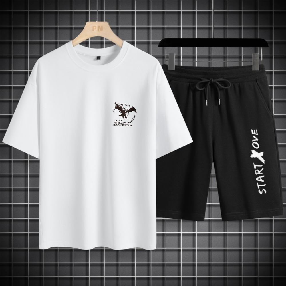 Summer Clothing Drip - 1pcs Men's t-shirt Sets 2026 Spring/Summer