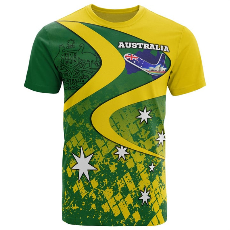 Summer Clothing Australia - 3D Print Australia Flag T Shirts