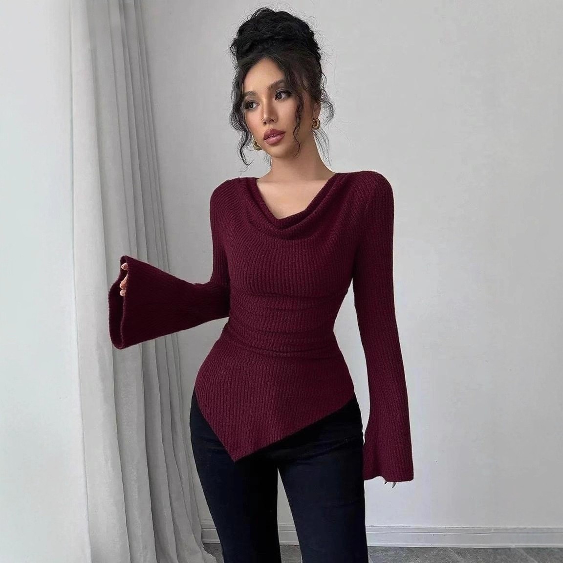 Women's Blouse Longsleeve Soli - đánh giá và giá Off Shoulder Blouse