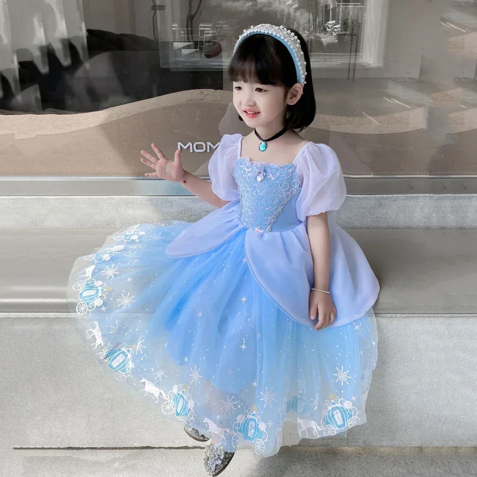 Cinderella Princess Cosplay Dr - đánh giá và giá Summer Clothing Kids