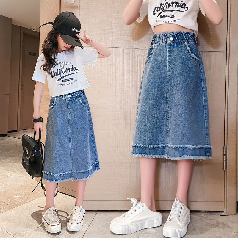 School Girls Denim Skirt Sprin - đánh giá và giá Summer Clothing For Teen Girls