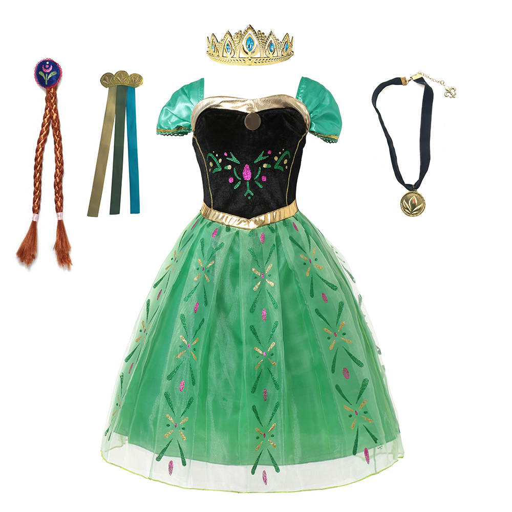 Anna Costume For Kids Girl Fan - đánh giá và giá Summer Clothing Kids