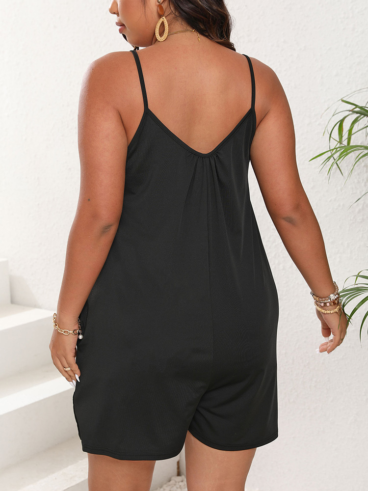 GIBSIE Plus Size Women's Sexy  - đánh giá và giá Romper Playsuit Women