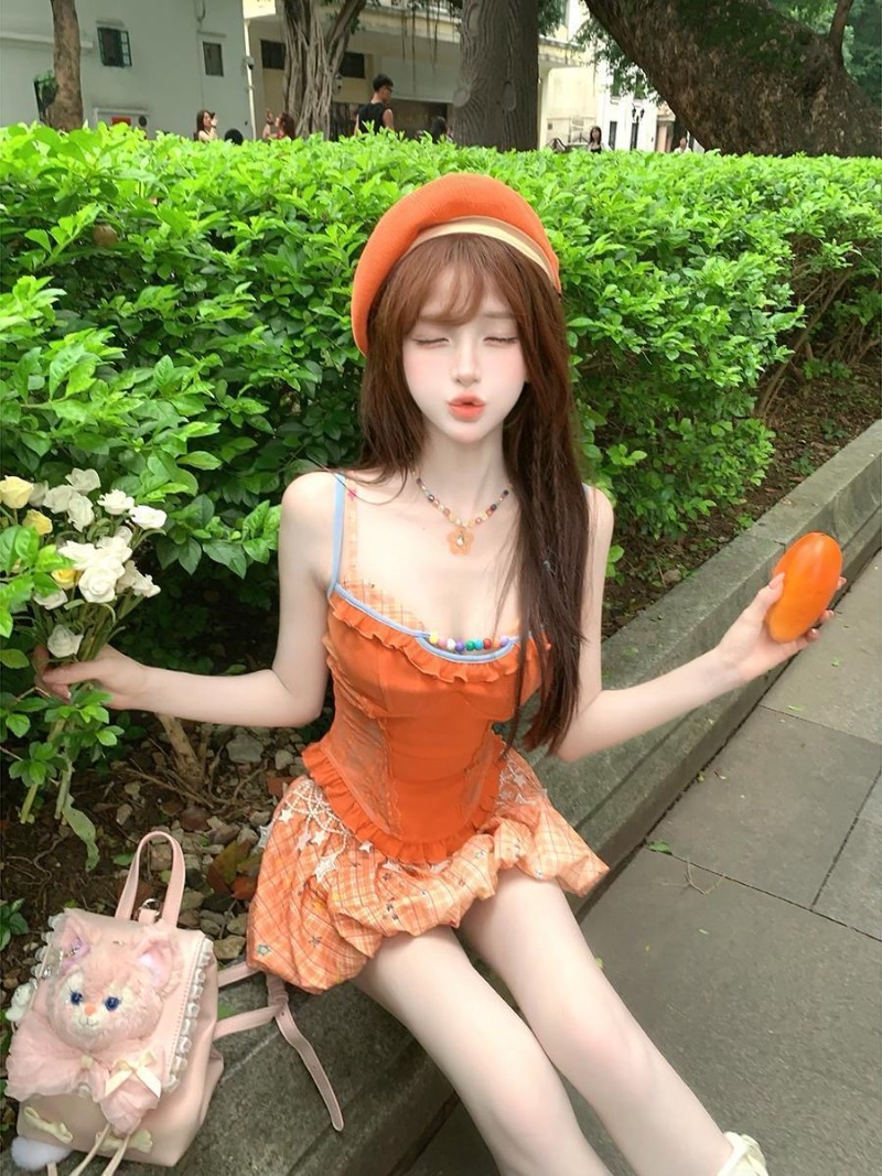 Summer New Orange Dopamine Swe - đánh giá và giá Summer Clothing Kids