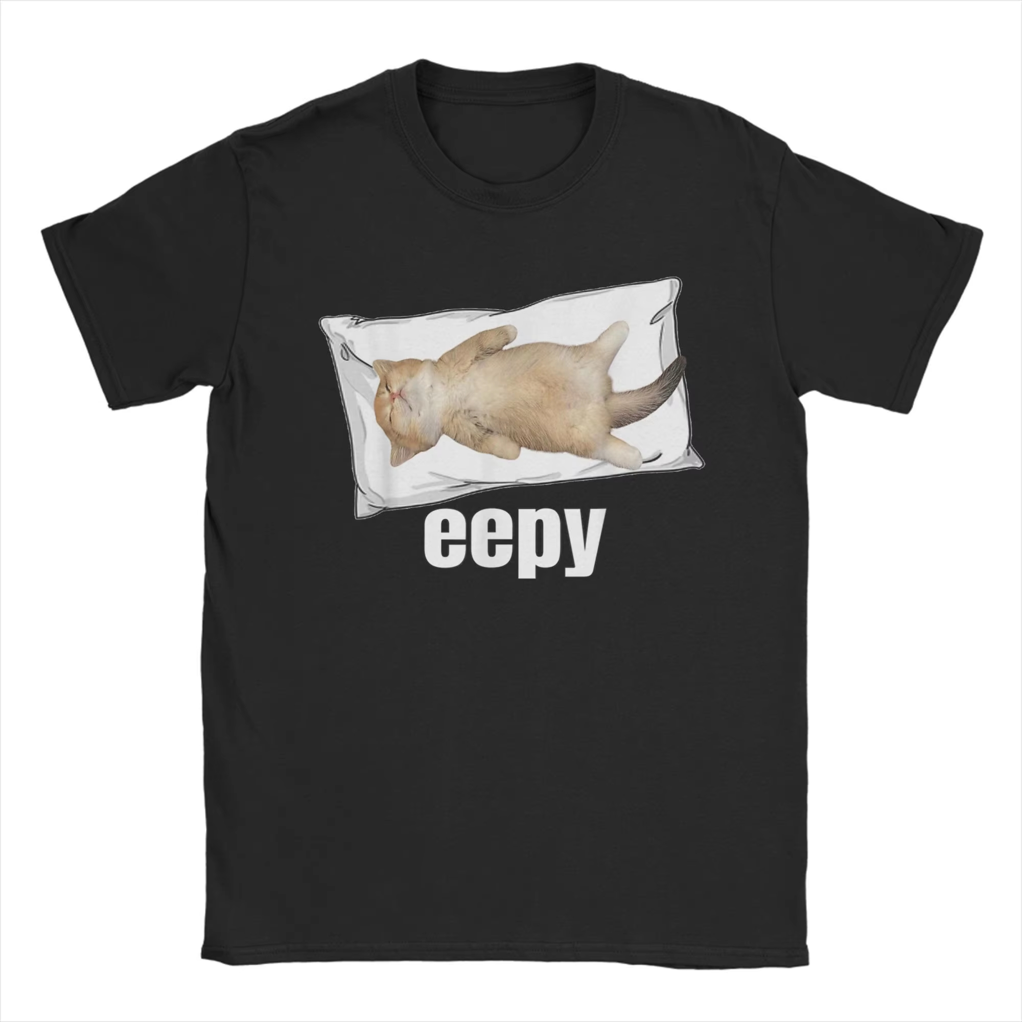 2026 Hot Men T-Shirt Eepy Cat  - đánh giá và giá Summer Clothing Gif