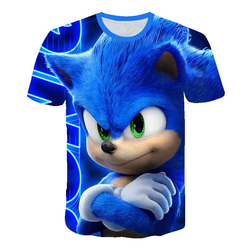 Boys Sonic T-Shirt Kids TShirt - đánh giá và giá Summer Clothing For Baby Boy