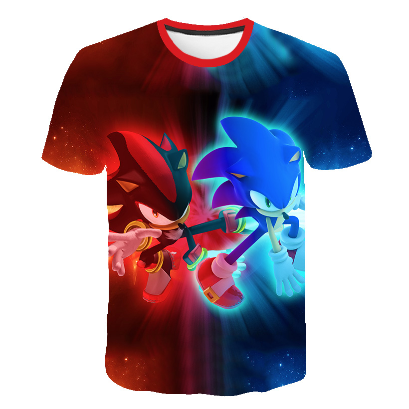 Boys Sonic T-Shirt Kids TShirt - đánh giá và giá Summer Clothing For Baby Boy