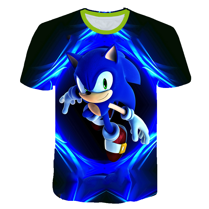 Boys Sonic T-Shirt Kids TShirt - đánh giá và giá Summer Clothing For Baby Boy