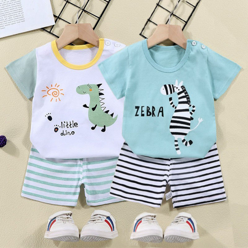 Cotton Tees+Shorts 2-piece Tra - đánh giá và giá Summer Clothing For Baby Boy