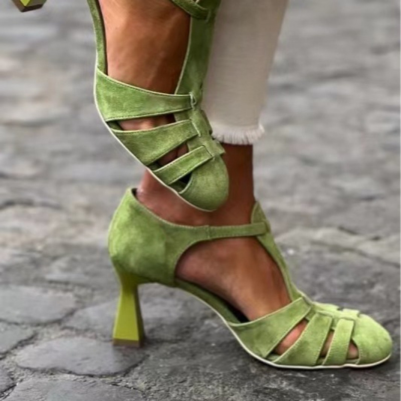 Women's Green Suede Kitten Hee - đánh giá và giá Summer Clothing Petite