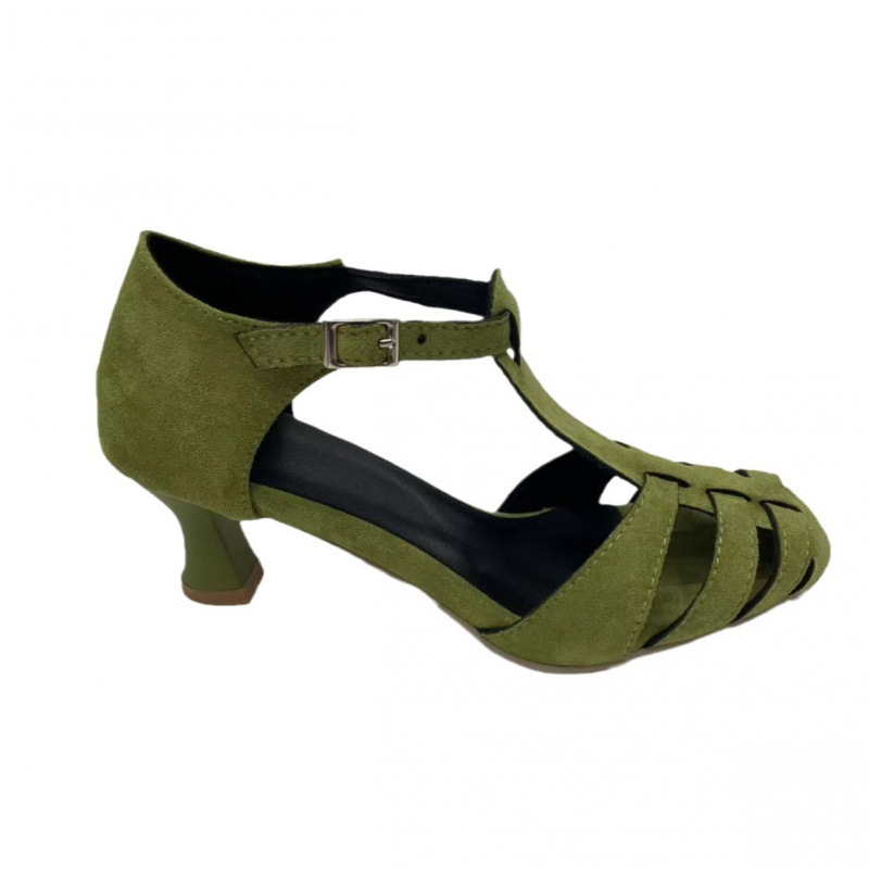 Women's Green Suede Kitten Hee - đánh giá và giá Summer Clothing Petite