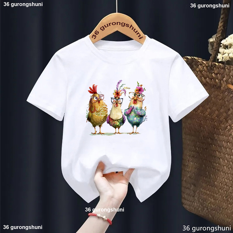 Lovely Chicken Flowers Printed - đánh giá và giá Summer Loving Kids Clothing