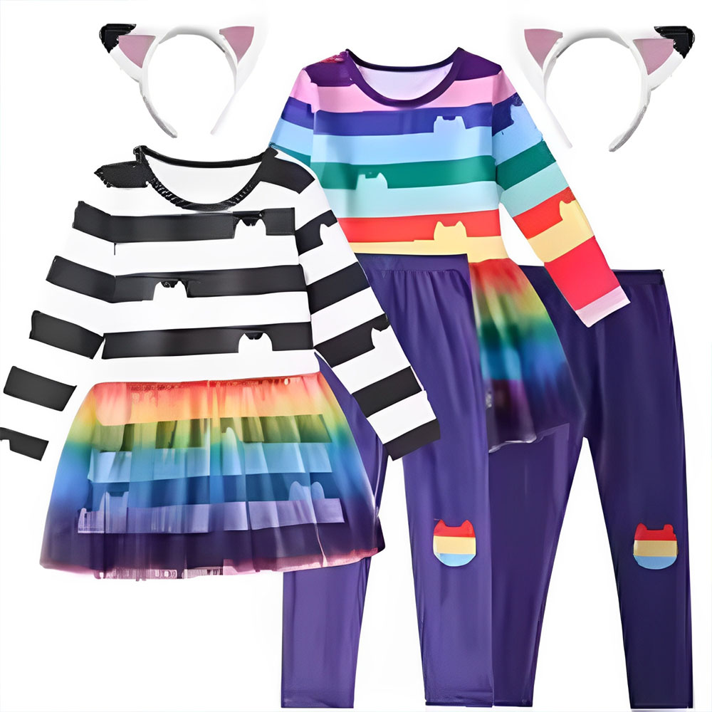 2026 cartoon Black White Strip - đánh giá và giá Summer Clothing For Teen Girls