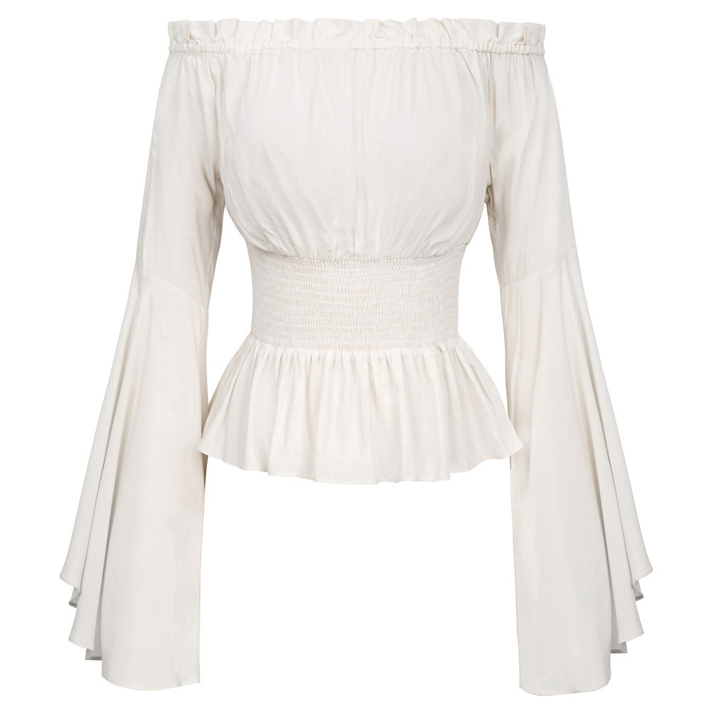 Goth Slim Shirt Flared Long Sl - đánh giá và giá Summer Renaissance Clothing