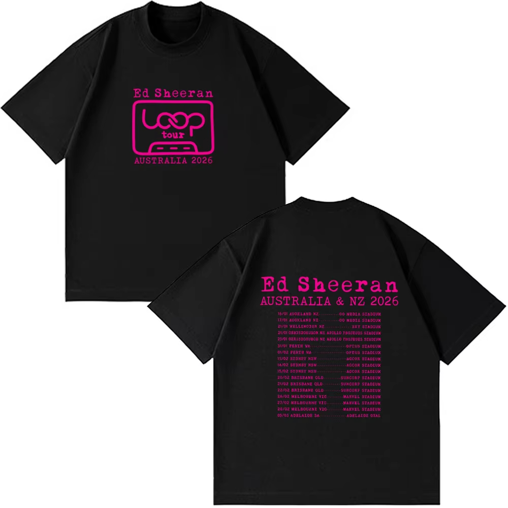 Ed Sheeran Loop Tour Australia - đánh giá và giá Summer Clothing Australia