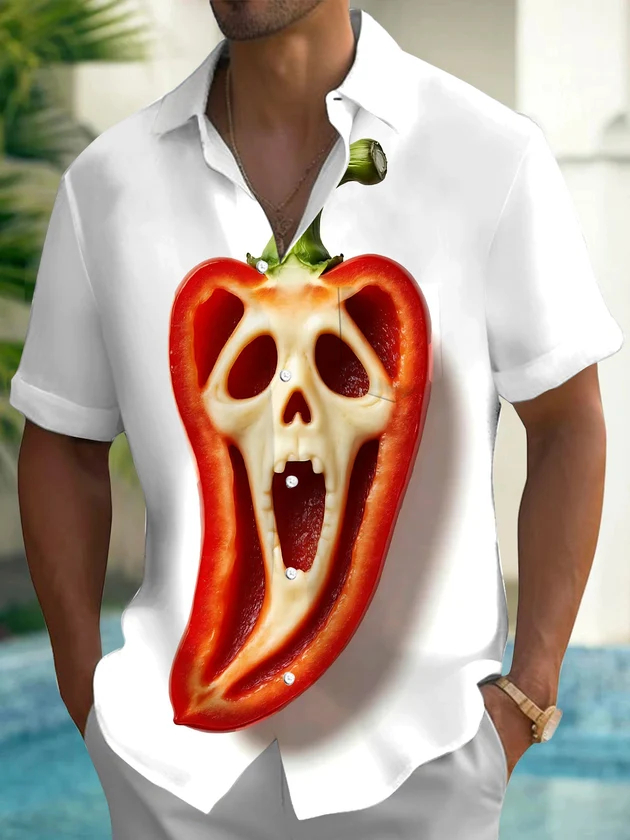 2026 Halloween Men's Shirt Rai - đánh giá và giá Summer Clothing Drip