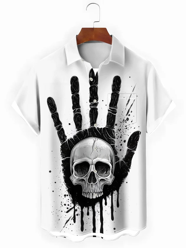 2026 Halloween Men's Shirt Rai - đánh giá và giá Summer Clothing Drip