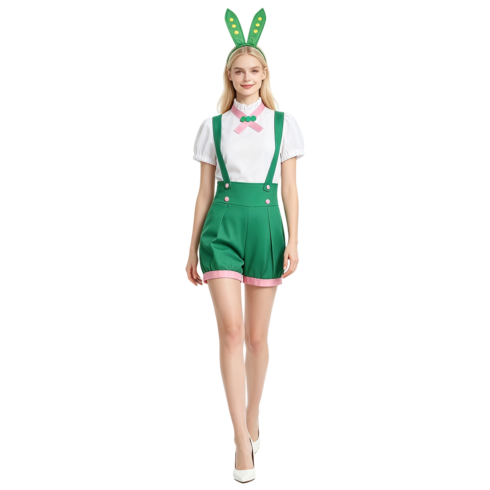WHH Anime Zundamon Cosplay Cos - đánh giá và giá Romper Playsuit Women