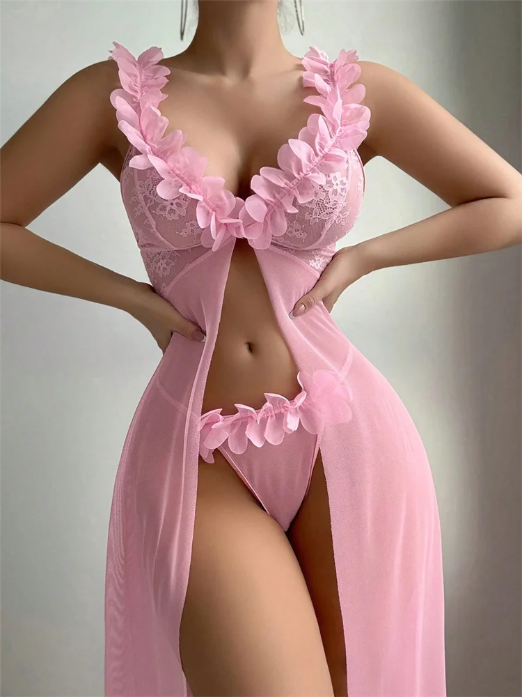 Pink Floral Sexy Nighties Wome - đánh giá và giá Summer Clothing Petite
