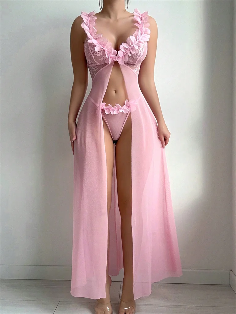 Pink Floral Sexy Nighties Wome - đánh giá và giá Summer Clothing Petite