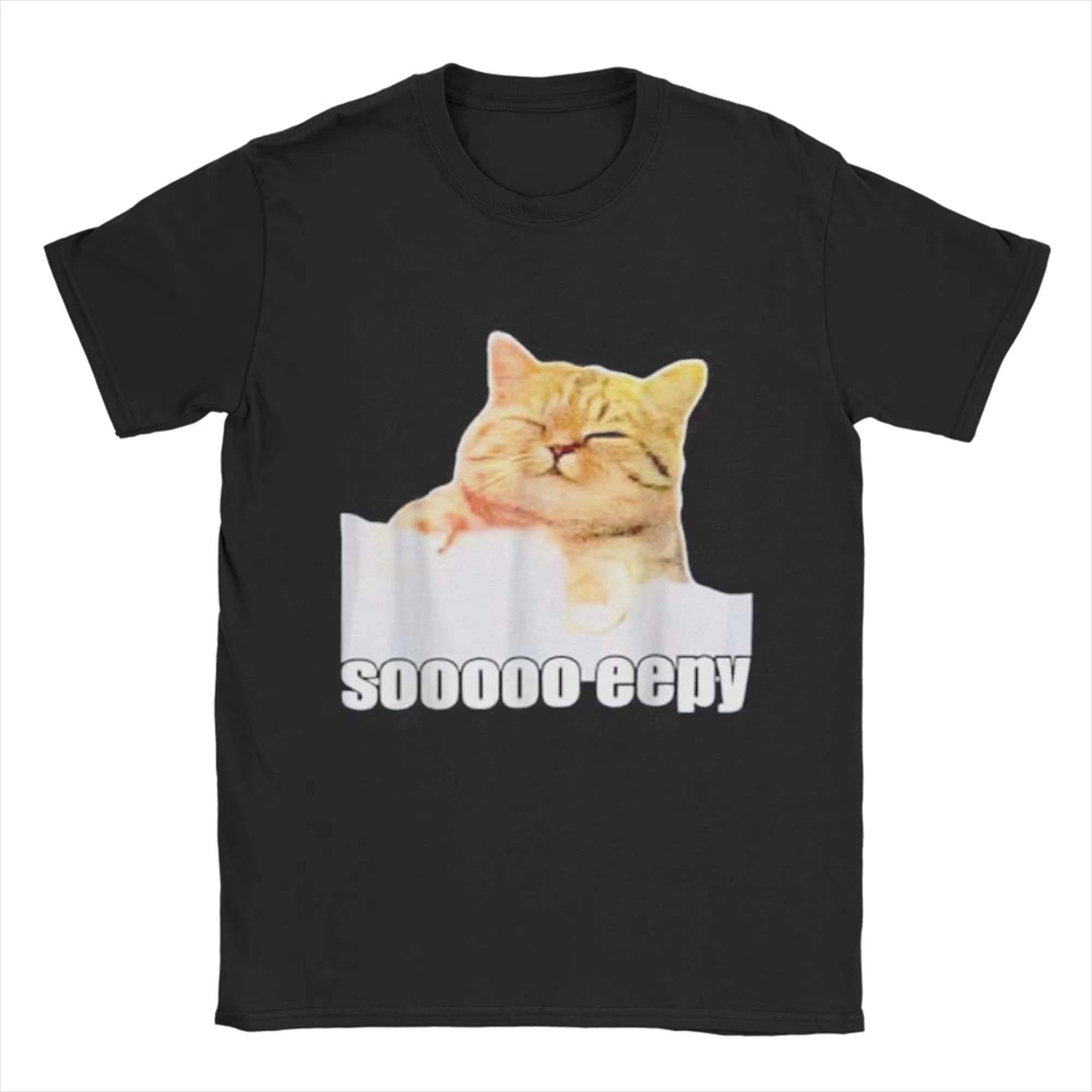 Men T-Shirt Eepy Cat Sleepy Ca - đánh giá và giá Summer Clothing Gif