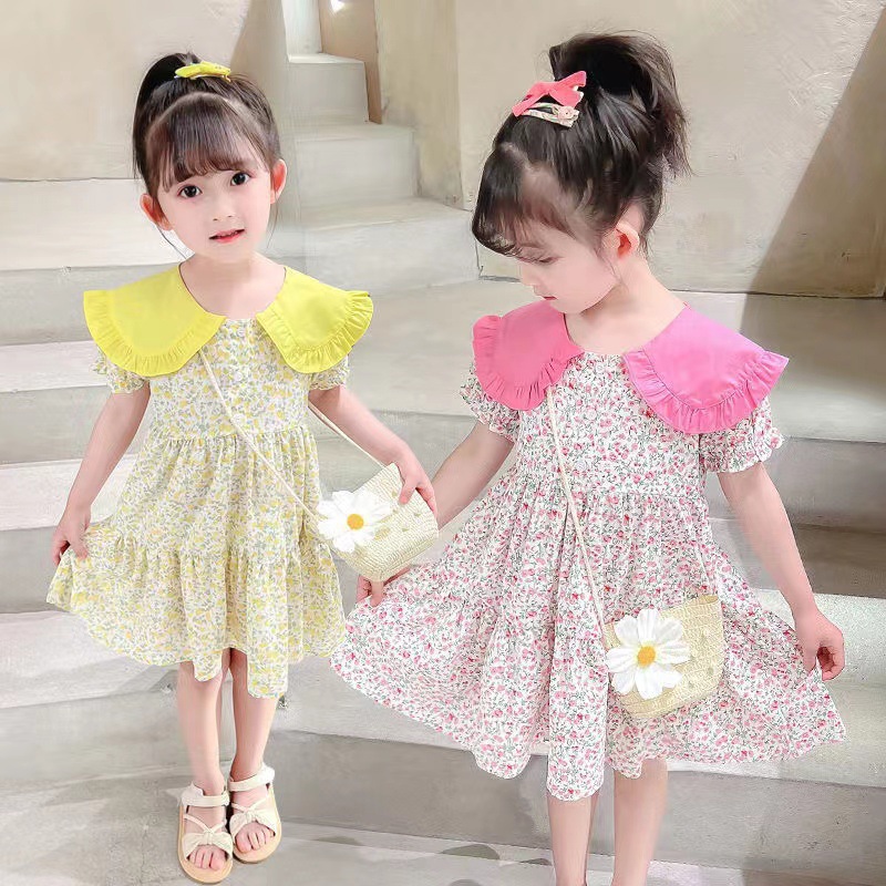 2PCS Summer Yellow Floral Chil - đánh giá và giá Summer Clothing For Teen Girls