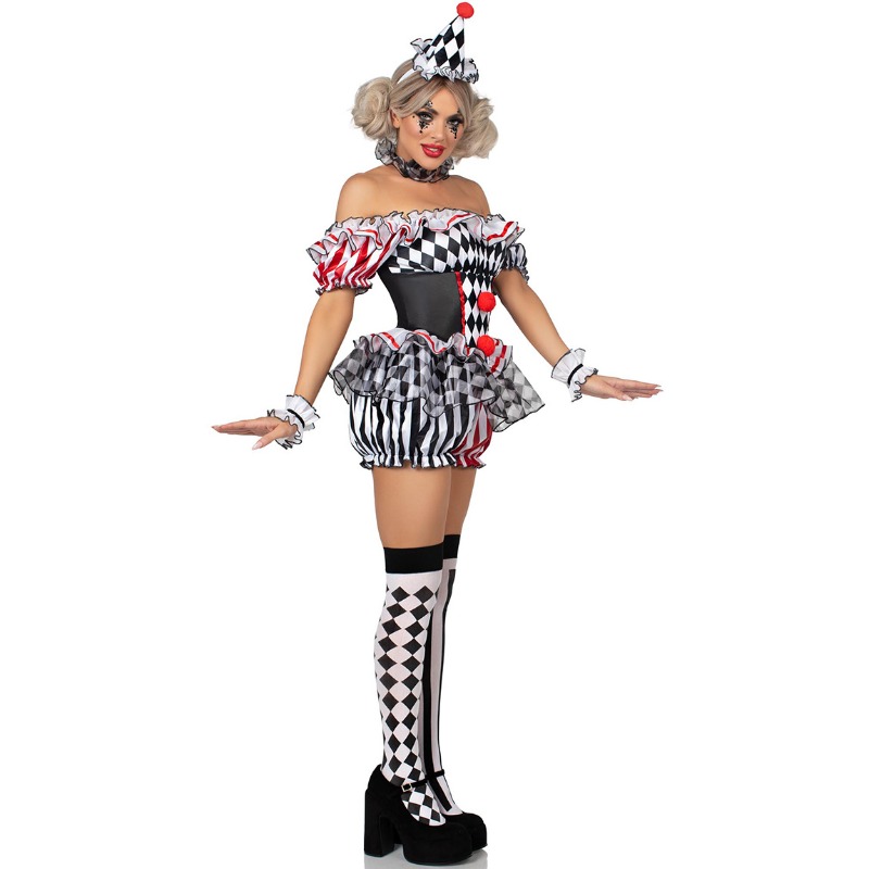 Women Clown Cosplay Costume Ci - đánh giá và giá Romper Playsuit Women