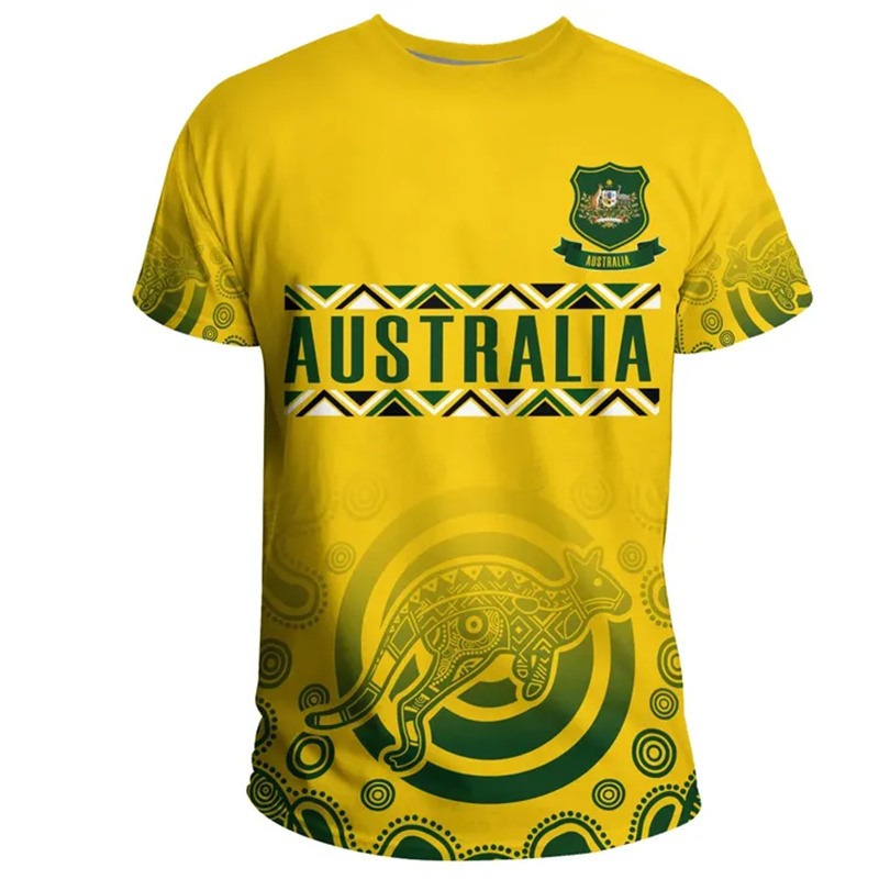 3D Print Australia Flag T Shir - đánh giá và giá Summer Clothing Australia