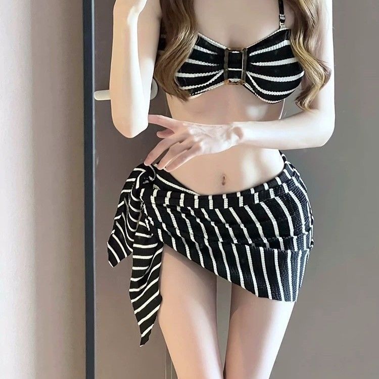 2026 New Women's Black Striped - đánh giá và giá Bikini Set Push Up