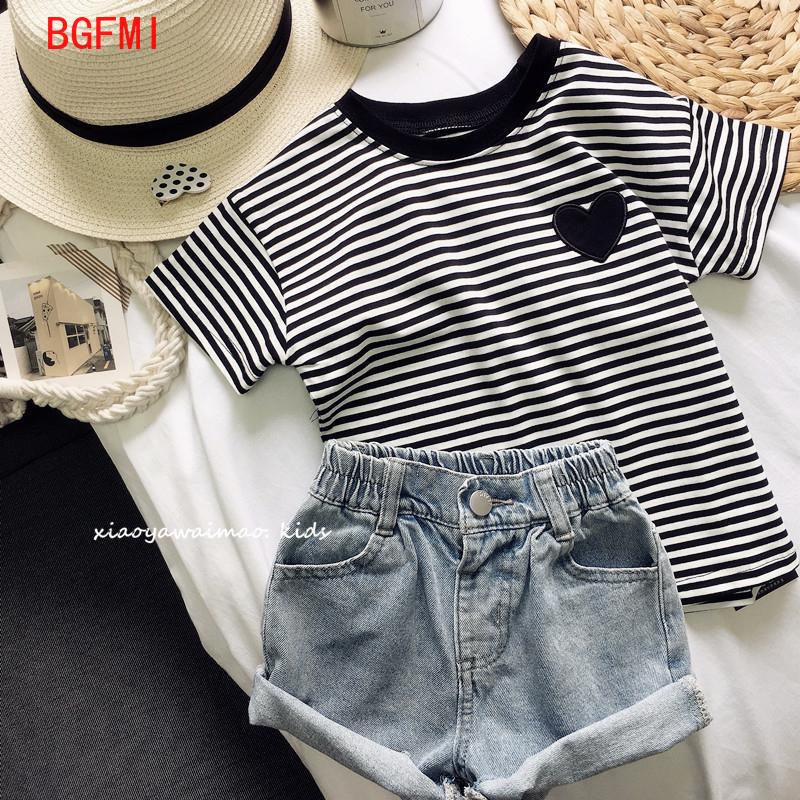 Teens Girls Cotton Striped Sho - đánh giá và giá Summer Loving Kids Clothing